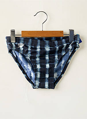 Slip de bain tissage satiné bleu SPEEDO garçon