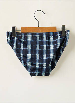 Slip de bain tissage satiné bleu SPEEDO garçon