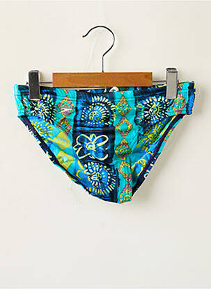 Slip de bain tissage satiné bleu SPEEDO garçon
