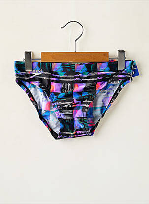 Slip de bain tissage satiné noir SPEEDO garçon