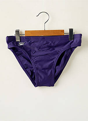 Slip de bain tissage satiné bleu SPEEDO garçon