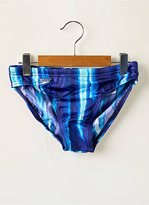 Slip de bain tissage satiné bleu SPEEDO garçon