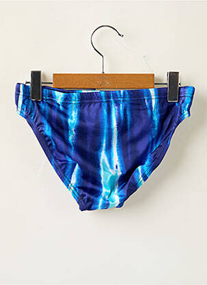 Slip de bain tissage satiné bleu SPEEDO garçon