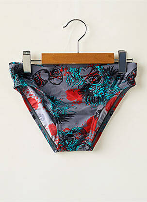 Slip de bain tissage satiné gris SPEEDO garçon