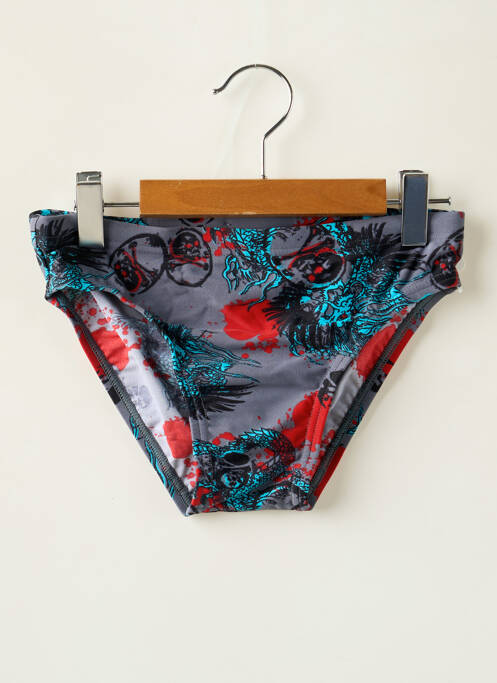 Slip de bain tissage satiné gris SPEEDO garcon
