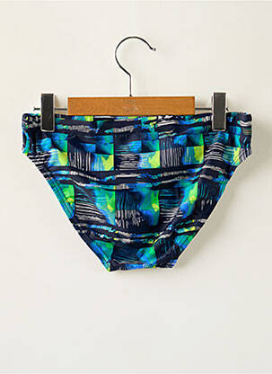 Slip de bain tissage satiné bleu SPEEDO garçon