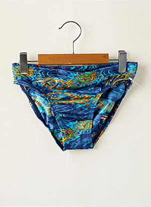 Slip de bain tissage satiné bleu SPEEDO garcon