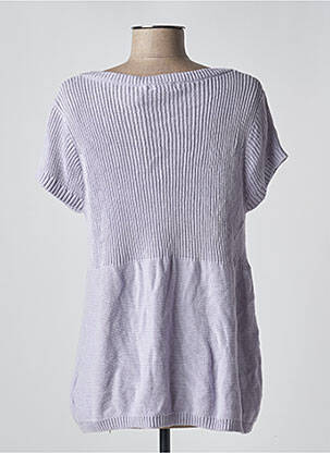 Gilet manches courtes fermeture boutonnée sur le devant violet CHILLI PEPPER femme