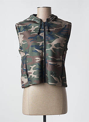Veste casual col rond vert FREEMAN T.PORTER femme