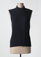 Gilet sans manche noir KNITWEAR pour femme seconde vue