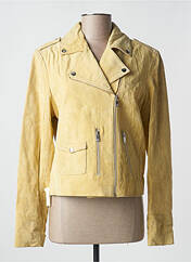 Veste en cuir jaune OAKWOOD pour femme seconde vue