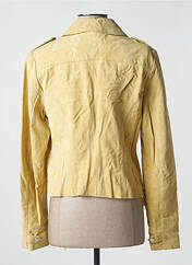 Veste en cuir jaune OAKWOOD pour femme seconde vue