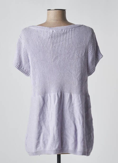 Gilet manches courtes fermeture boutonnée sur le devant violet CHILLI PEPPER femme