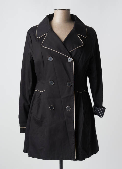 Trench noir YUMI pour femme