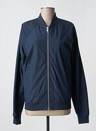 Blouson effet matière satinée bleu MINIMUM femme
