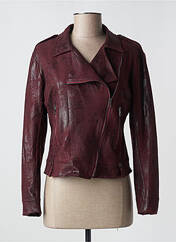 Veste simili cuir rouge PLEASE pour femme seconde vue