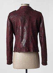 Veste simili cuir rouge PLEASE pour femme seconde vue