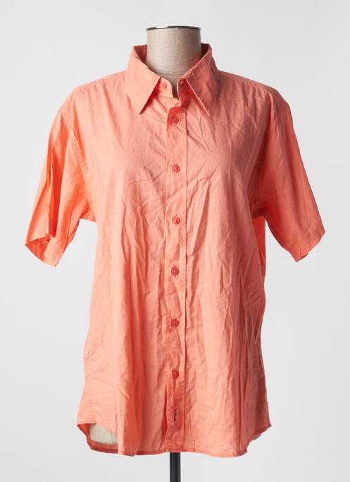 Chemisier manches courtes manches courtes orange TEDDY SMITH femme