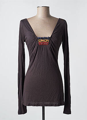 T-shirt manches longues manches longues marron MISS SIXTY femme