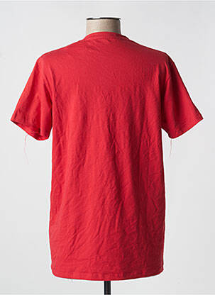 T-shirt sérigraphie floquée manches courtes rouge EN FLAG femme