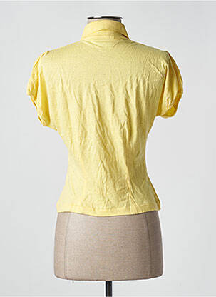 Polo stretch manches courtes jaune FRENCH CONNECTION femme
