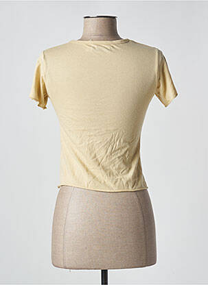 T-shirt stretch manches courtes beige TEDDY SMITH femme