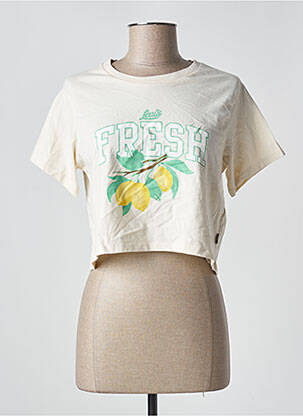 T-shirt coupe droite manches courtes beige LEVIS femme