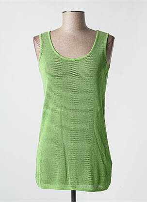 Tunique sans manche coupe cintrée vert LITTLE MARCEL femme