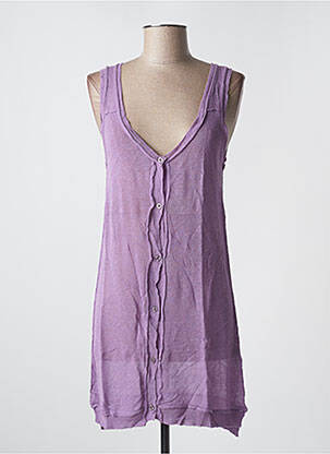 Gilet sans manche coupe cintrée violet KILL DEAL femme