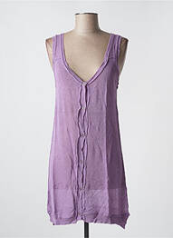 Gilet sans manche coupe cintrée violet KILL DEAL femme
