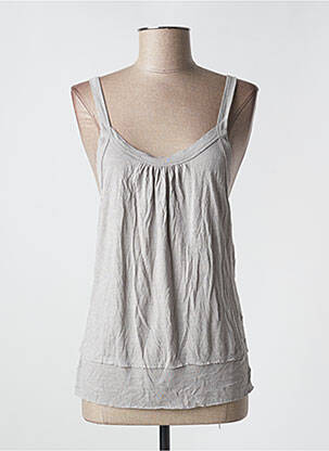 Top tissage jersey fines bretelles gris NOT SHY femme
