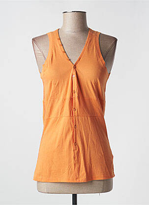 Débardeur col v sans manche orange G STAR femme