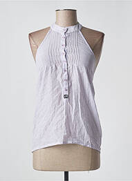 Top coupe fluide fines bretelles violet TEDDY SMITH femme
