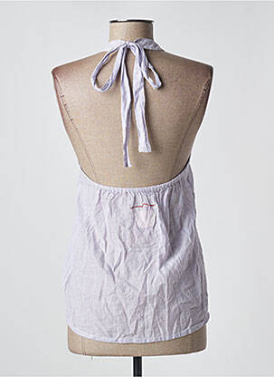 Top coupe fluide fines bretelles violet TEDDY SMITH femme