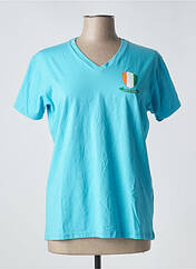 T-shirt bleu EN FLAG pour femme seconde vue