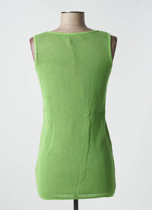Tunique sans manche coupe cintrée vert LITTLE MARCEL femme