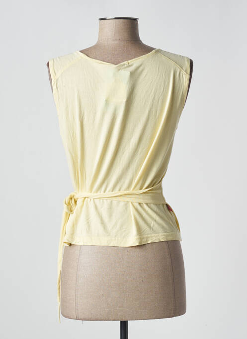 Gilet cache-cœur stretch jaune BE YOU K femme