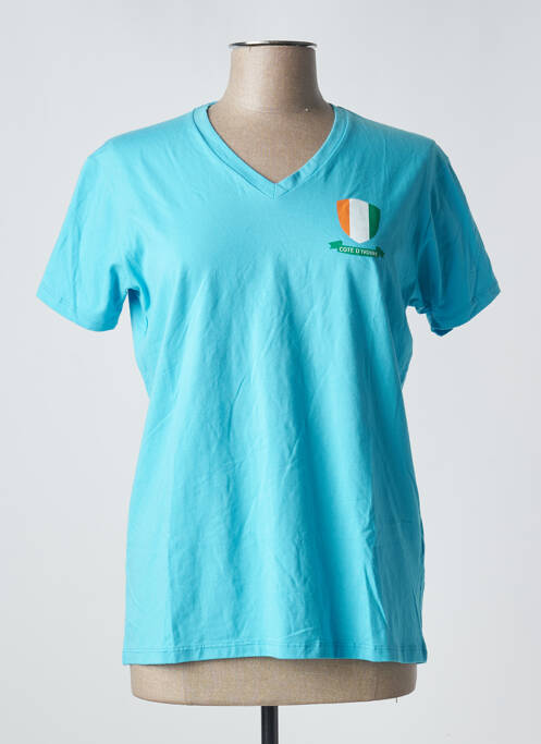 T-shirt bleu EN FLAG pour femme