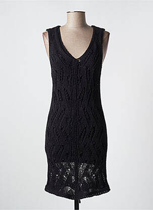Robe mi-longue sans manche sans manche noir SALSA femme
