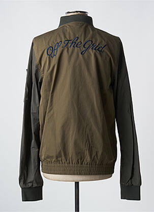 Blouson finition intérieure doublure satiné vert SCOTCH & SODA homme