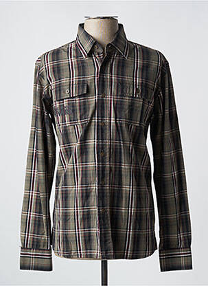 Chemise manches longues manches longues vert BLEND homme