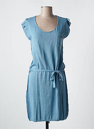 Robe mi-longue bleu LOVELY SUD pour femme