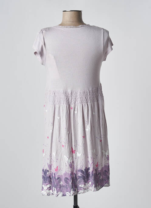 Gilet manches courtes fermeture boutonnée sur le devant violet CHILLI PEPPER femme