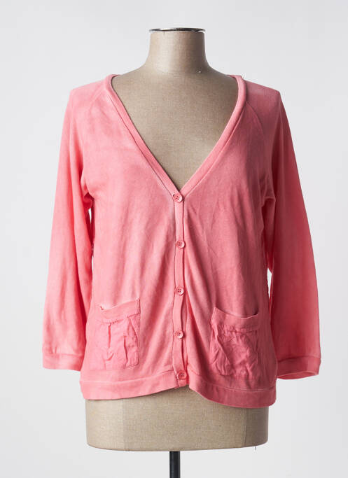 Gilet manches longues manches 3/4 rose BLEND femme