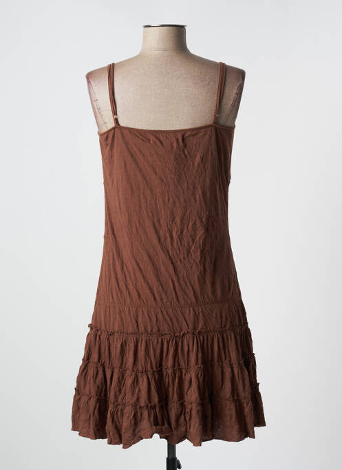 Robe mi-longue marron BLEND SHE pour femme