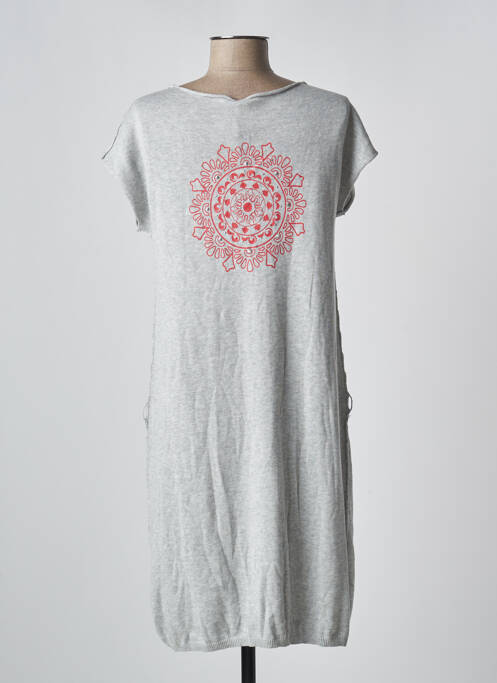 Robe pull gris LOVELY SUD pour femme