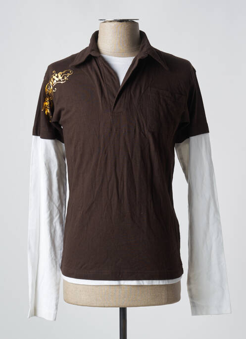 T-shirt marron DEELUXE pour homme