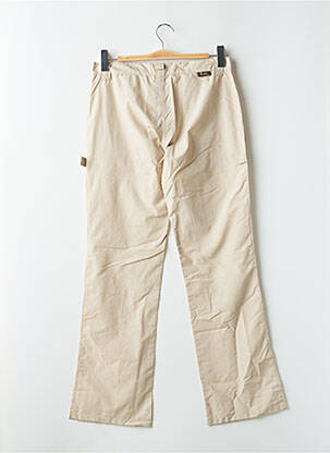 Pantalon droit fermeture zippée sous rabat boutonné taille normale beige BUFFALO femme