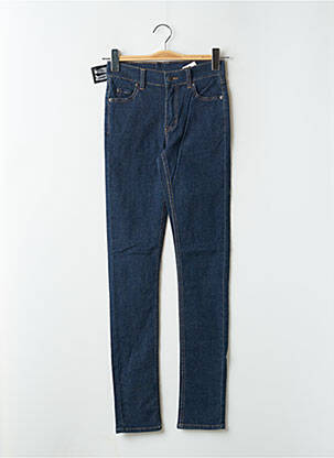 Jeans skinny tissage brut taille haute bleu CHEAP MONDAY femme