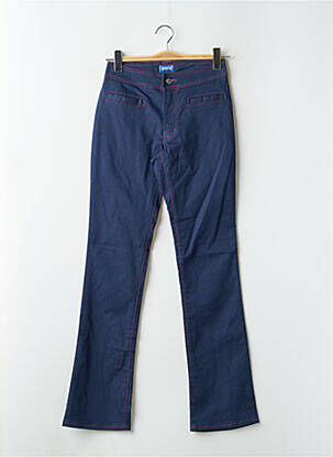 Pantalon droit stretch taille normale bleu CIMARRON femme
